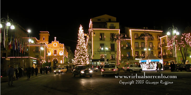 Sorrento - Piazza Tasso by night