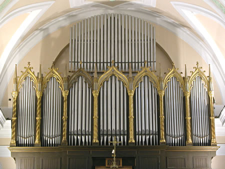 L'organo della Chiesa Parrocchiale di Sant'Agata sui Due Golfi (Foto Giuseppe Ruggiero) 